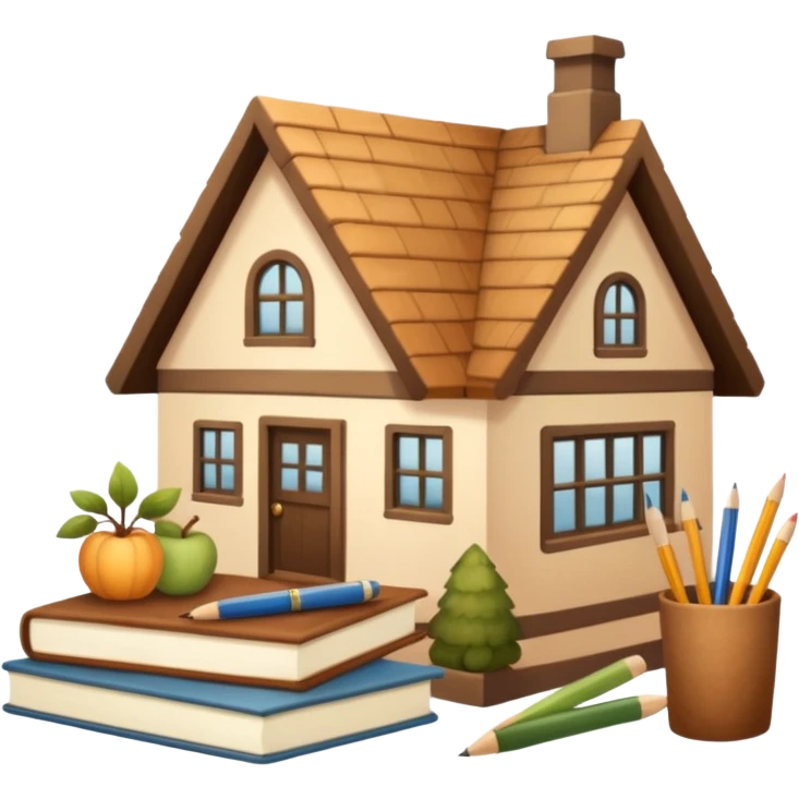 aesthetic school supplies cottage core (earthy emoji
