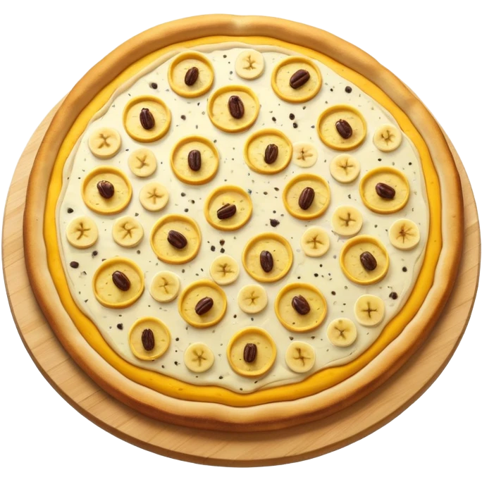 banana pizza top down emoji