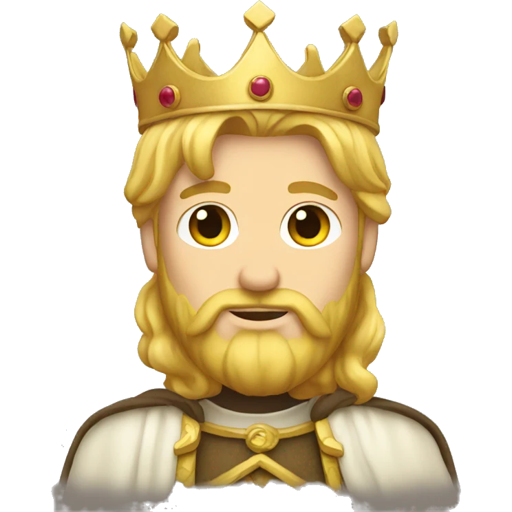 blond king with a beard emoji
