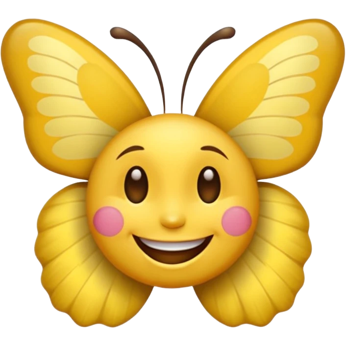 Emoji sourire avec un nœud papillon dans les cheveux emoji