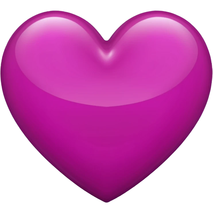 deep magenta love heart emoji