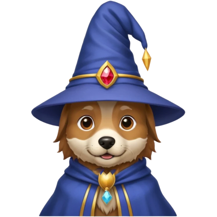 Dog wizard emoji