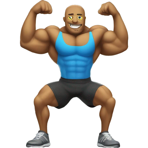 muscle lemon at the gym emoji