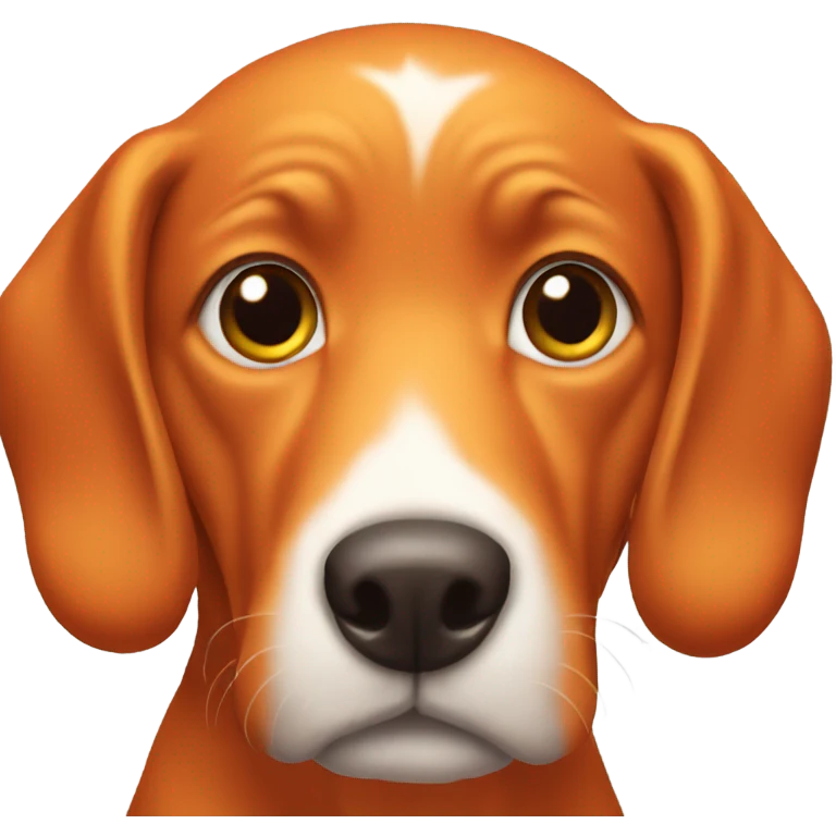 Fully orange dog  emoji