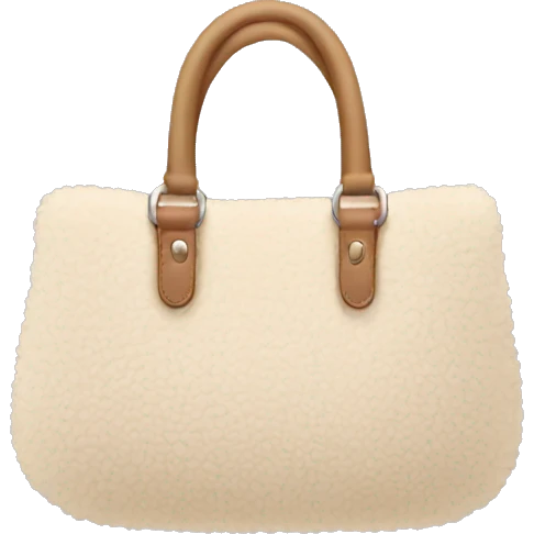 beige sherpa purse emoji