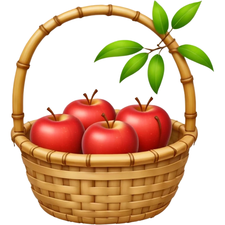  bamboo-basket apple emoji