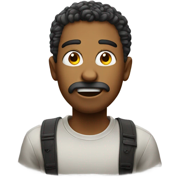 Sarcastic face emoji