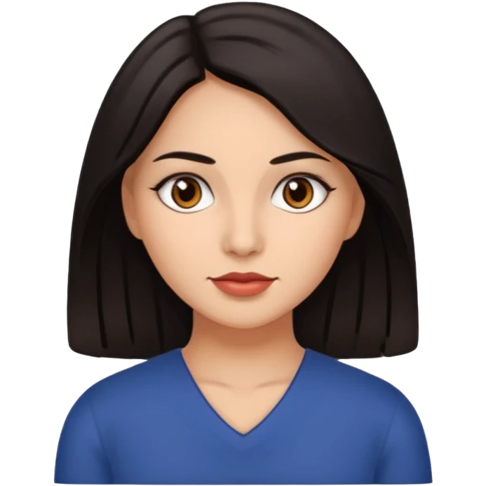 Chaparra, morenita emoji