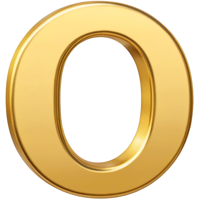 The letter O emoji