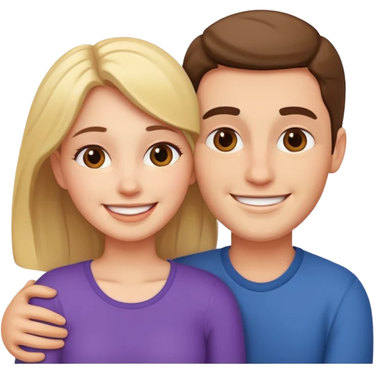Long distance couple emoji