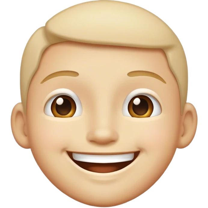 Super happy face with cheers of joy emoji