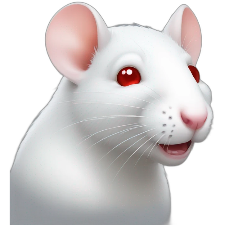 white rat red eye emoji