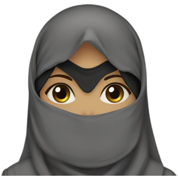 Saudi niqab women emoji