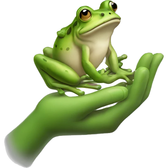 frog hand emoji