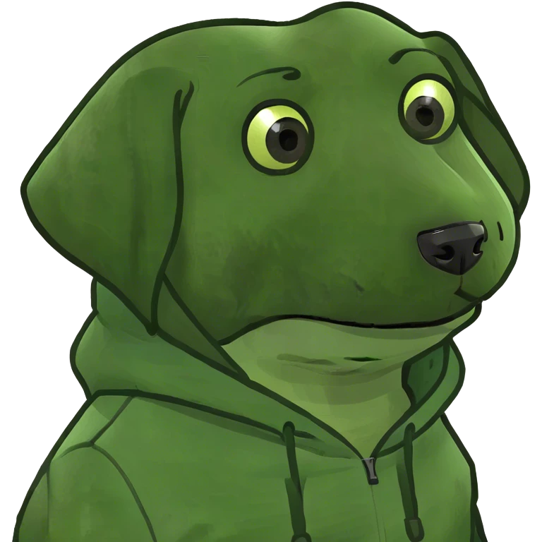 dog wearing hoodie emoji
