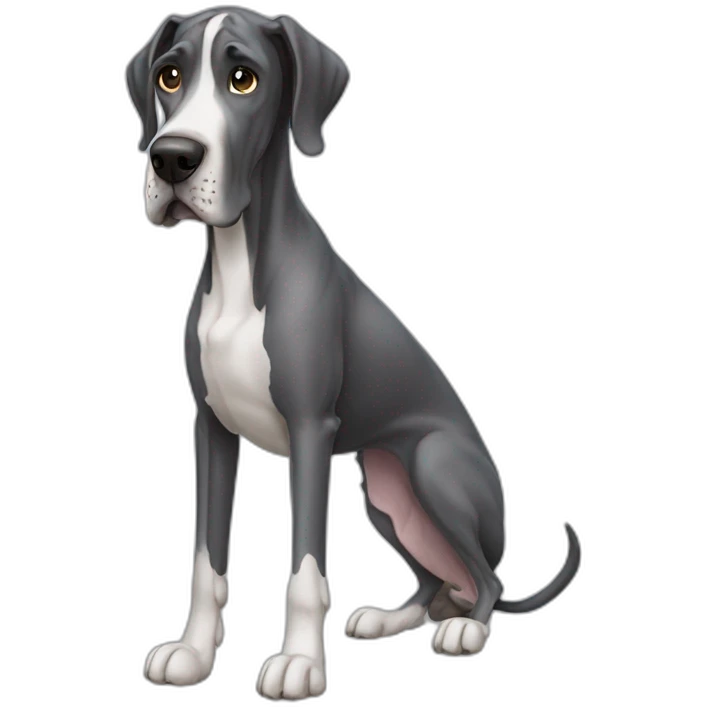 dog-great-dane-full-body emoji