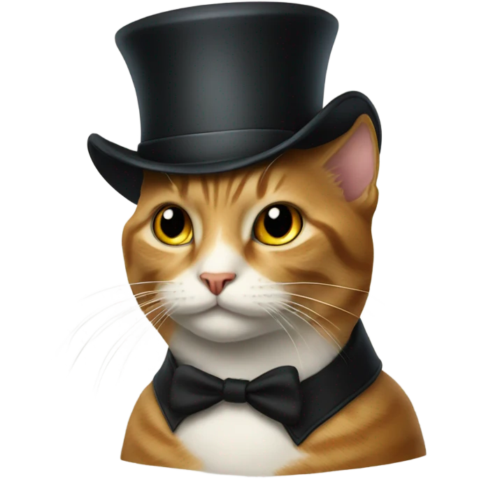 cat with a tophat emoji