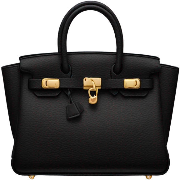Black birkin bag emoji