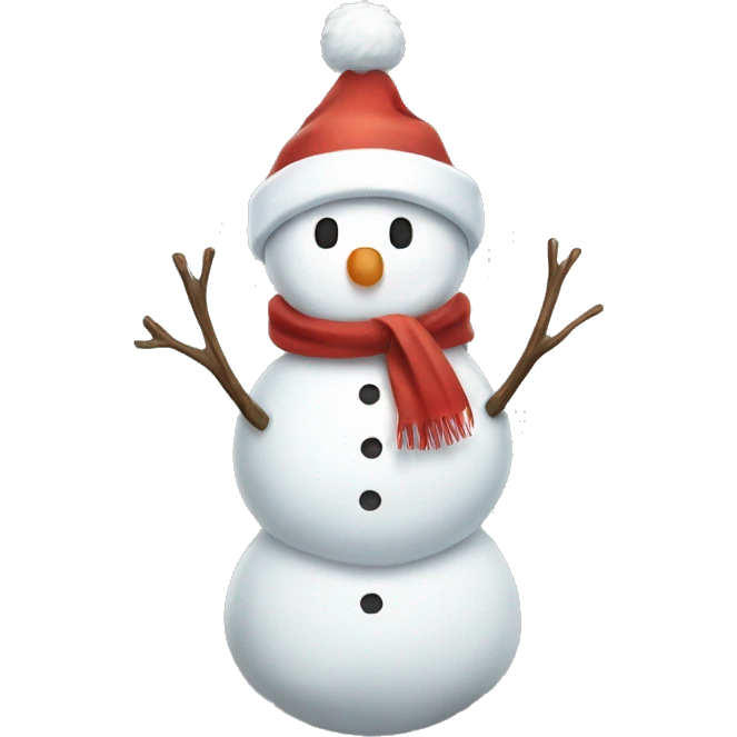 full body christmas hat cute snowman emoji