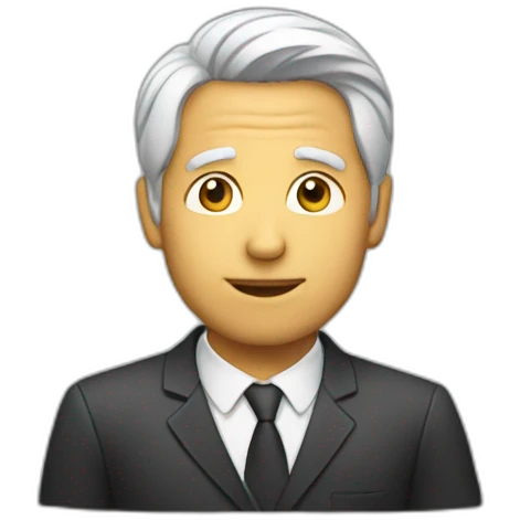 Man projecting emoji