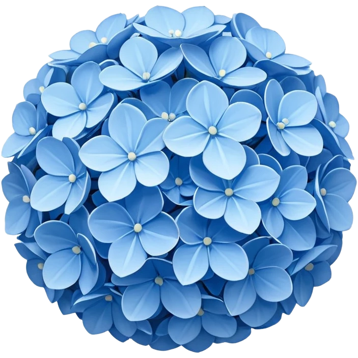 Hydrangea flower emoji