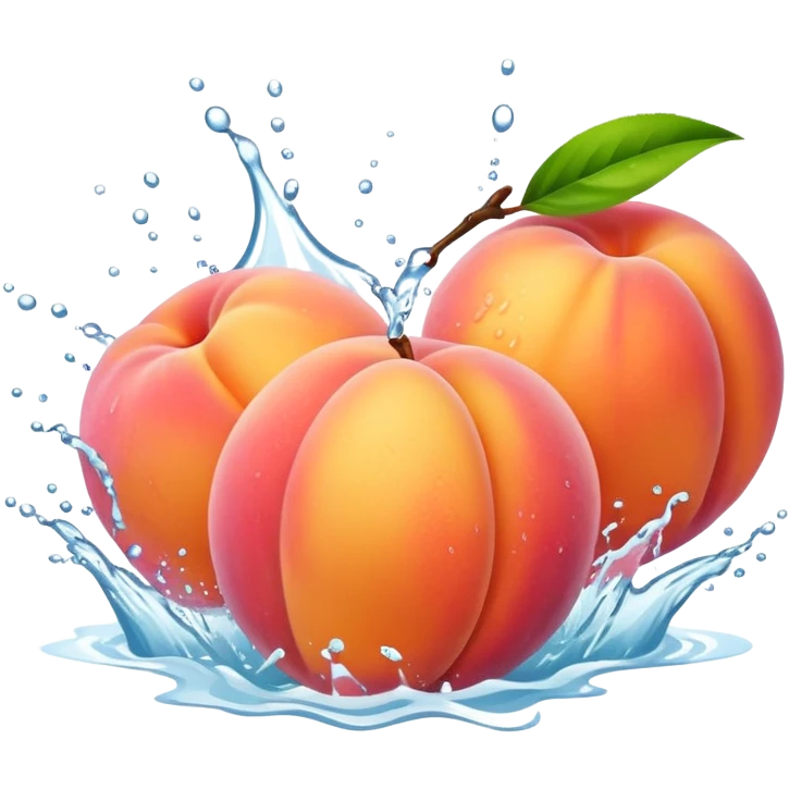 Peaches splash emoji