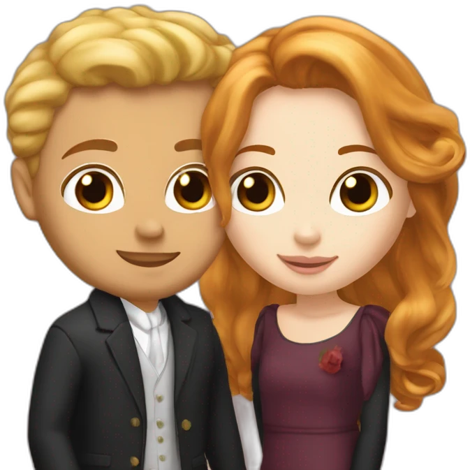 rousse et blond mariagz emoji