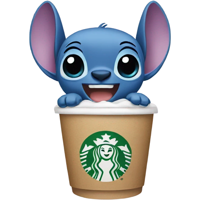 Stitch with Starbucks  emoji