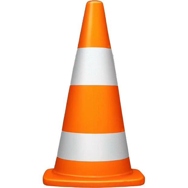 Traffic cone  emoji