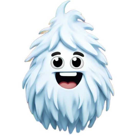 A rainbow yeti poop swirl emoji emoji