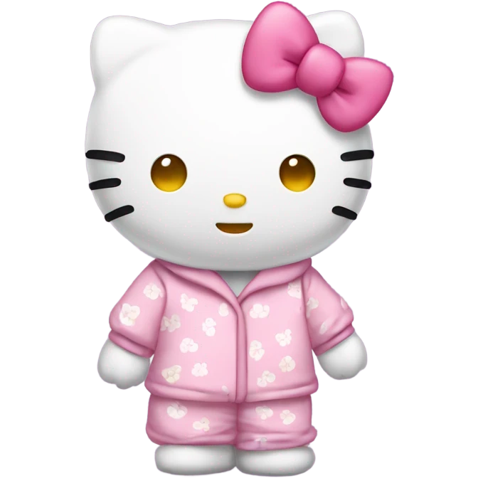 Hello kitty in pajams emoji