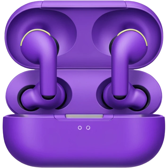 purple wired earbuds emoji