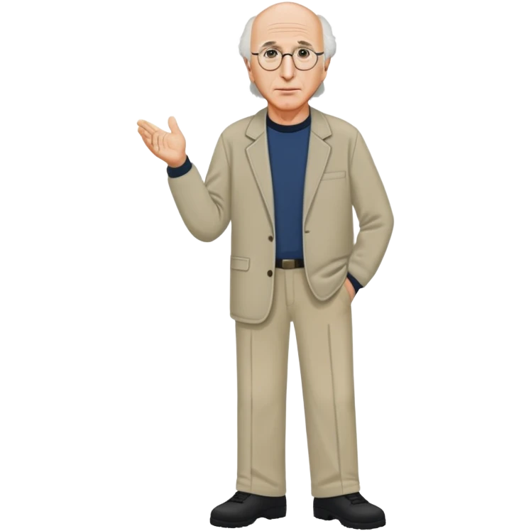 Larry David full body in curb your enthusiasm  emoji