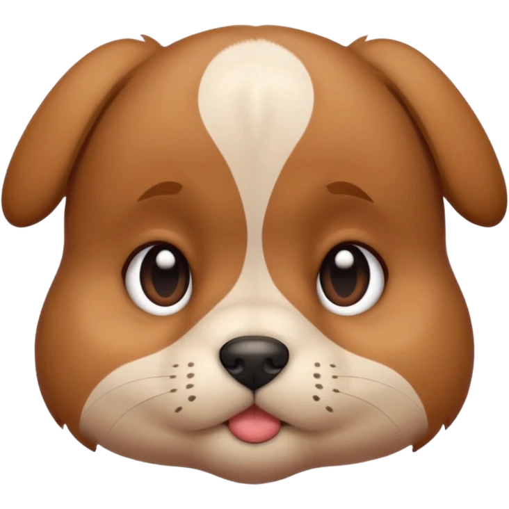 Puppy eye pouty blushing face emoji