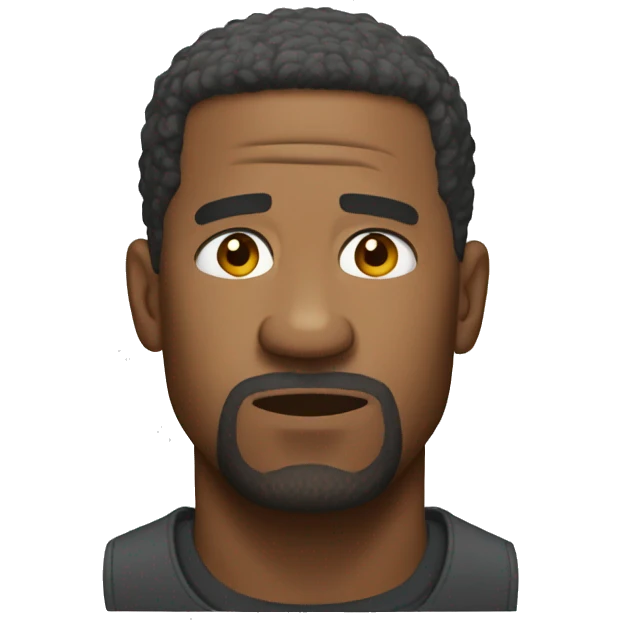 Denzel Washington upset emoji
