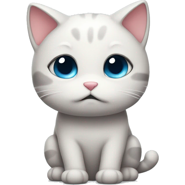 sad uwu cat saying miaw emoji