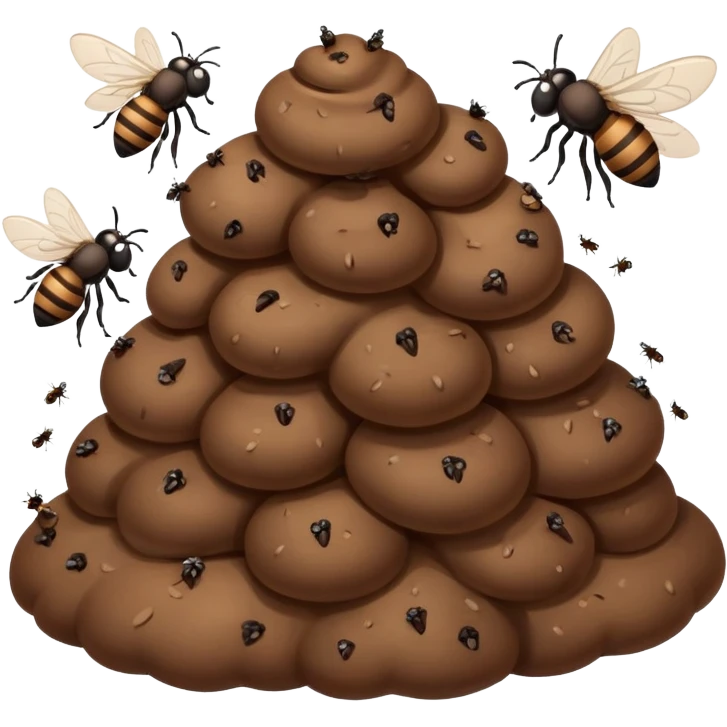Poop the with flies  emoji