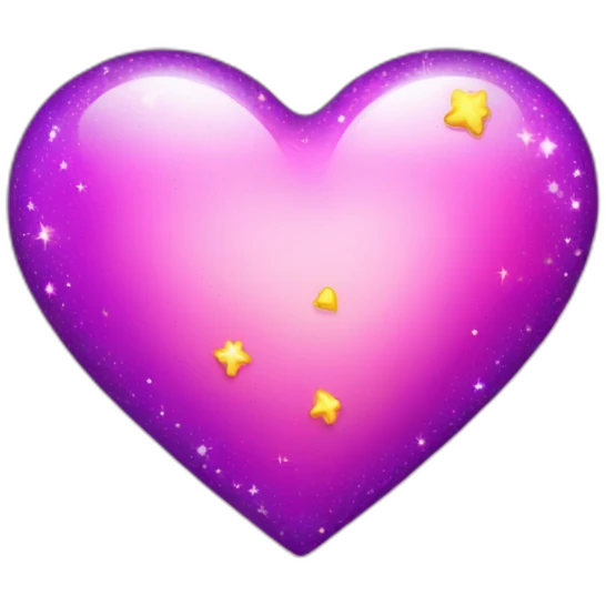 pink-and-purple-heart-with-yellow-sparkles emoji