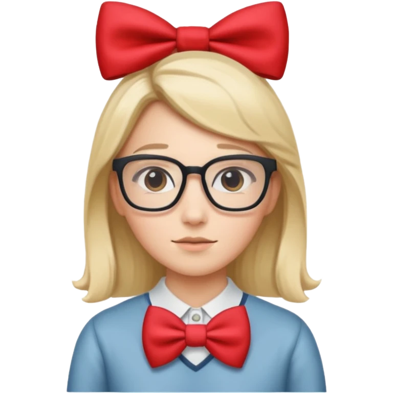🤓+🎀 emoji