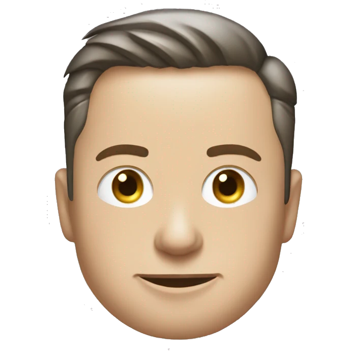 Elon musk imoji and white x empire  emoji