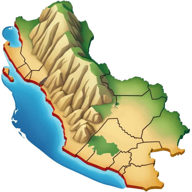 I want that you generate an correct Peru map emoji emoji