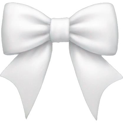 White bow  emoji