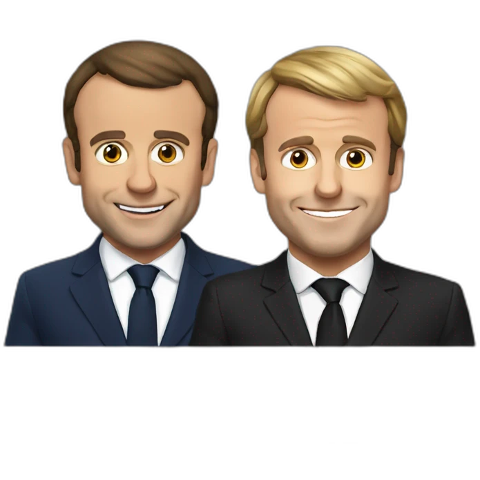 emmanuel macron a noel emoji