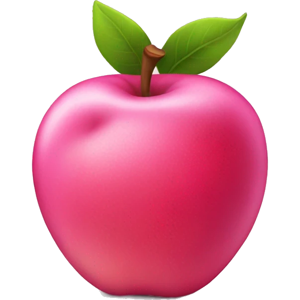 Pink apple emoji