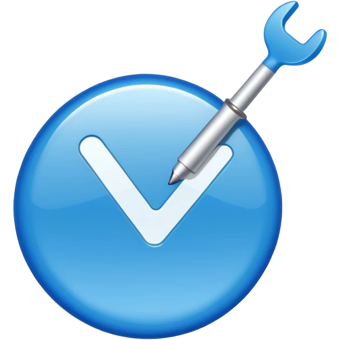 Blue verified tick emoji