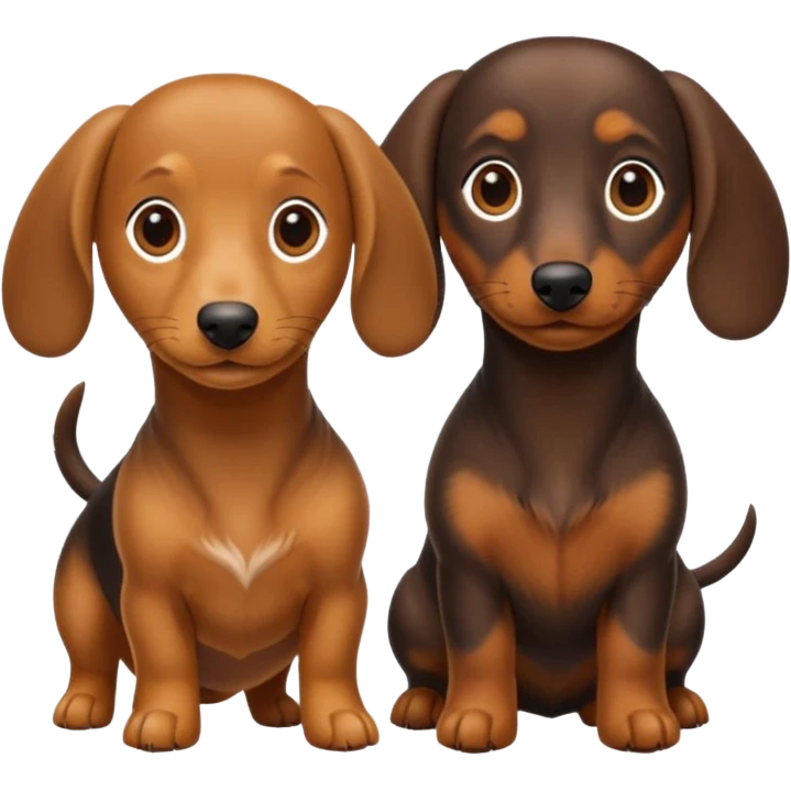 Perros salchicha emoji