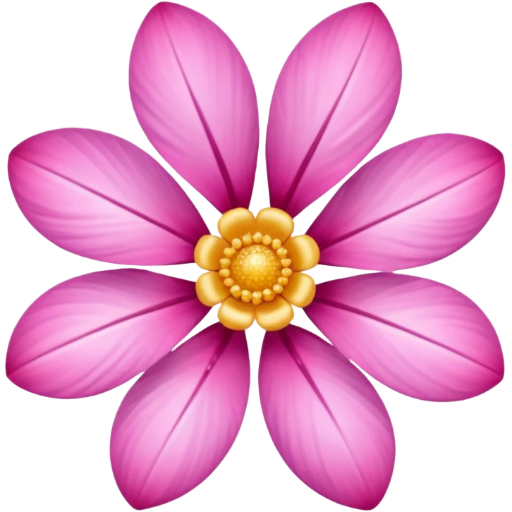 glitter pink flower emoji