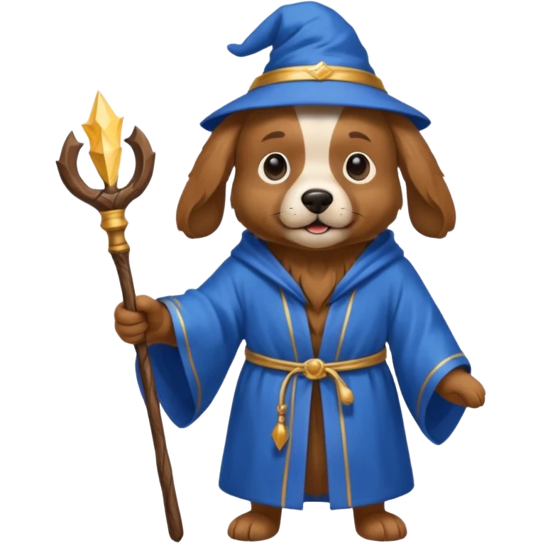 Dog wizard emoji