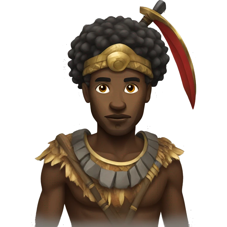 African warrior  emoji