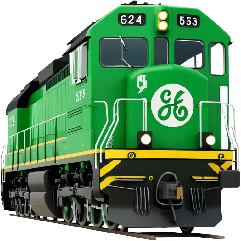 Locomotive (Freight) - GE ES44AC (Model Year: 2021) (Iconic colour: Green and black) emoji